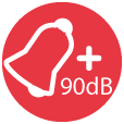 Sonnerie super forte (jusqu'à 90dB)